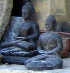 Two Buddas Sitting